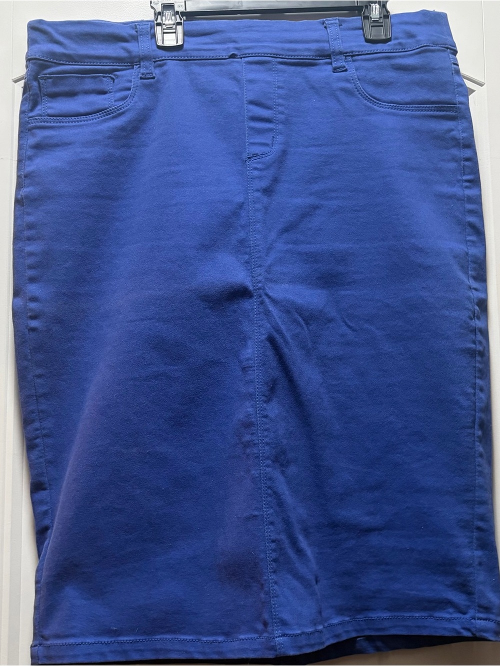 Women's Royal Blue Pencil Skirt